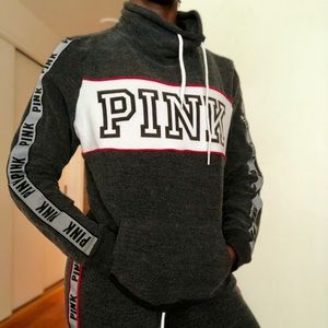 Pink Sweatsuit Top & Bottom